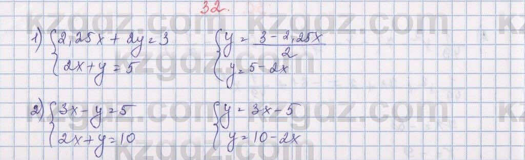 Алгебра Абылкасымова 7 класс 2017 Итоговое повторение 32
