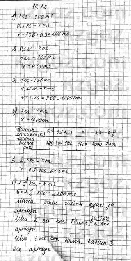 Алгебра Абылкасымова 7 класс 2017 Упражнение 16.12