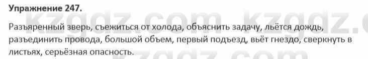 Русский язык и литература (Часть 1) Жанпейс 5 класс 2017 Упражнение 247