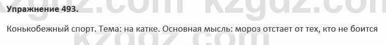 Русский язык и литература (Часть 2) Жанпейс 5 класс 2017 Упражнение 493