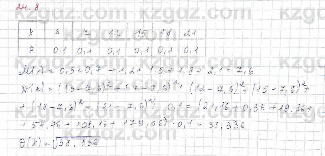 Алгебра Обще-гуманитарное направление Абылкасымова 10 класс 2019 Упражнение 24,8