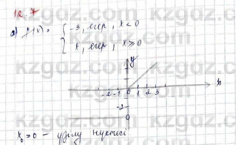 Алгебра (Обще-гуманитарное направление) Абылкасымова 10 ОГН класс 2019 Упражнение 12.7