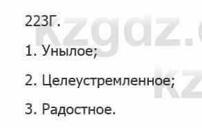 Русский язык Сабитова З. 5 класс 2017 Упражнение 223Г