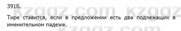 Русский язык Сабитова З. 5 класс 2017 Упражнение 391Б