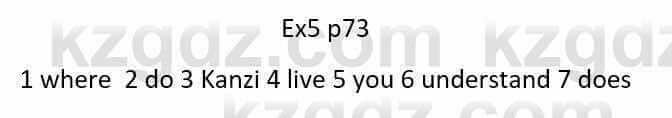 Английский язык (English Plus. Grade 5. Student books) Ben Wetz 5 класс 2019 Упражнение Ex5 p73
