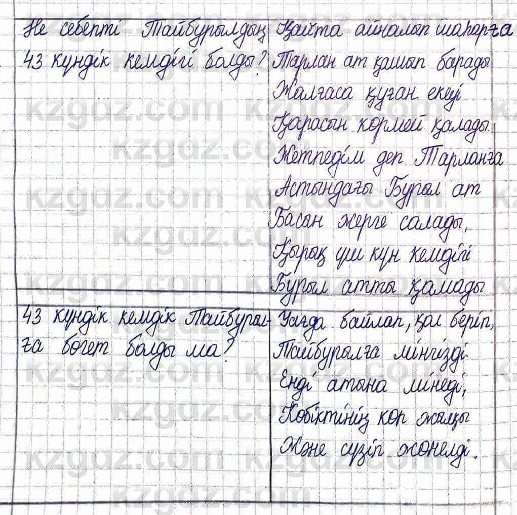 Казахская литература Актанова А.С. 5 класс 2017 Упражнение 6