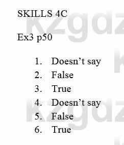 Английский язык (Excel for Kazakhstan (Grade 5) Student's book) Вирджиниия Эванс 5 класс 2017 Упражнение Ex 3