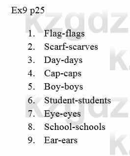 Английский язык (Excel for Kazakhstan (Grade 5) Student's book) Вирджиниия Эванс 5 класс 2017 Упражнение Ex 9