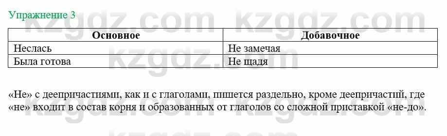 Русский язык и литература (Часть 1) Жанпейс У. 8 класс 2018 Упражнение 3