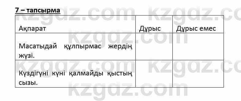 Казахский язык и литература (Часть 2) Оразбаева Ф. 6 класс 2018 Упражнение 7