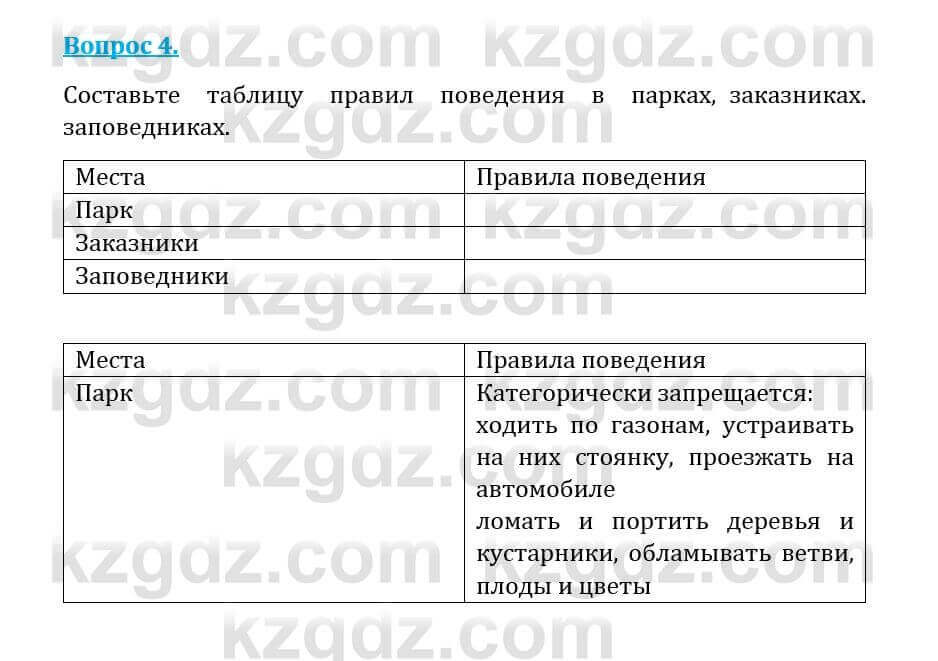 Естествознание Абдиманапов Б.Ш. 5 класс 2017 Вопрос 4