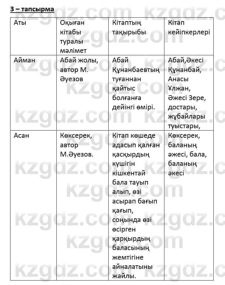 Казахский язык и литература (Часть 1) Оразбаева Ф. 6 класс 2018 Упражнение 3