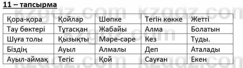 Казахский язык и литература (Часть 1) Оразбаева Ф. 6 класс 2018 Упражнение 11