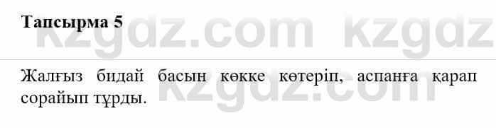 Казахская литература Турсынгалиева С. 5 класс 2017 Упражнение 5