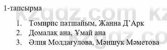 Казахский язык и литература (Часть 1) Оразбаева Ф. 5 класс 2017 Упражнение 1