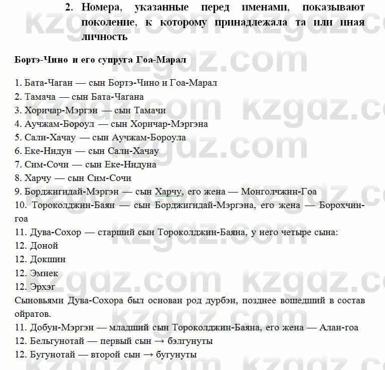 История Казахстана Омарбеков Т. 6 класс 2018 Проверь свои знания 2