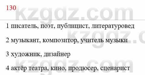 Русский язык Сабитова З. 8 класс 2018 Упражнение 130А