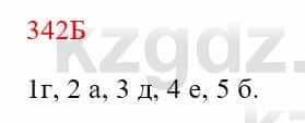 Русский язык Сабитова З. 8 класс 2018 Упражнение 342Б