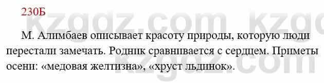 Русский язык Сабитова З. 8 класс 2018 Упражнение 230Б