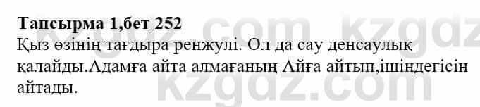 Казахская литература Тұрсынғалиева С. 8 класс 2018 Оценка 1