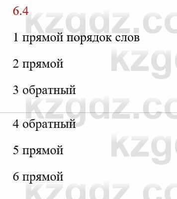 Русский язык и литература Исмагулова Б. 6 класс 2018 Упражнение 4