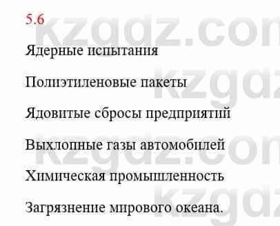 Русский язык и литература Исмагулова Б. 6 класс 2018 Упражнение 6