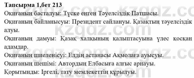 Казахская литература Ақтанова А.С. 9 класс 2019 Упражнение 1