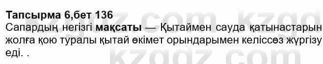 Казахская литература Ақтанова А.С. 9 класс 2019 Упражнение 6