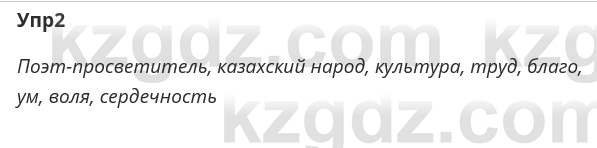 Русский язык и литература Ержанова Р. 9 класс 2019 Вопрос 2