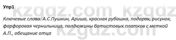 Русский язык и литература Ержанова Р. 9 класс 2019 Вопрос 1