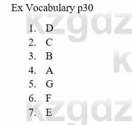 Английский язык (Laser A1+ for Kazakhstan (Grade 6) Student`s Book ) Malcolm Mann 6 класс 2018 Упражнение Vocabulary