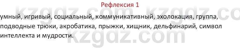 Русский язык Капенова Ж.Ж. 6 класс 2018 Рефлексия 1