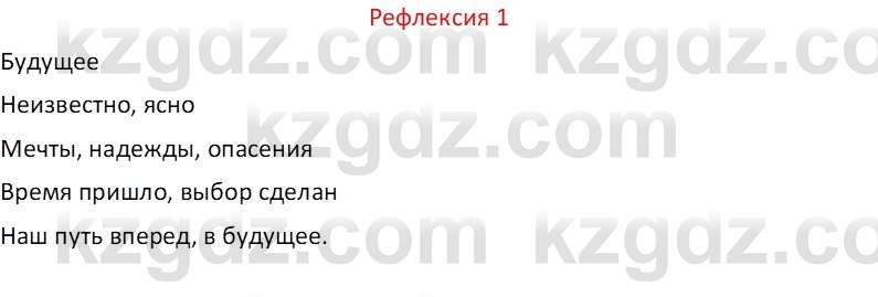 Русский язык Капенова Ж.Ж. 6 класс 2018 Рефлексия 1