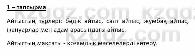 Казахский язык и литература (Часть 2) Оразбаева Ф. 8 класс 2020 Упражнение 1