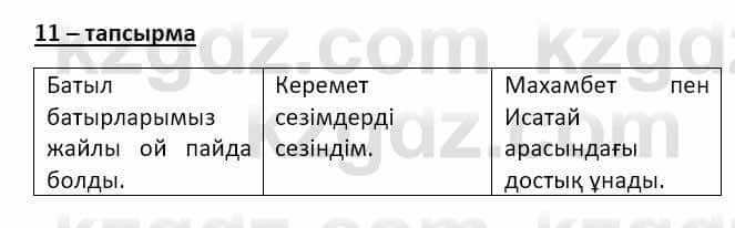 Казахский язык и литература (Часть 2) Оразбаева Ф. 8 класс 2020 Упражнение 11