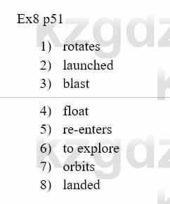 Английский язык (Aspect for Kazakhstan Grade 10 (Grammar Schools) Student`s book) Jenny Dooley 10 ОГН класс 2019 Упражнение 8