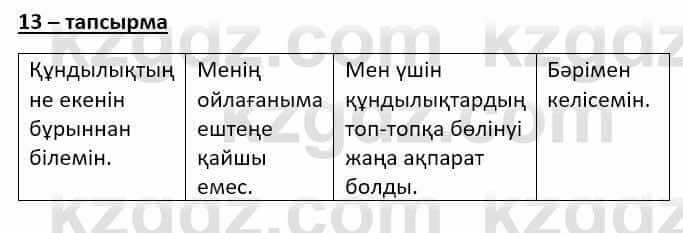 Казахский язык (ЖМБ) Даулетбекова Ж. 10 ЕМН класс 2019 Упражнение 13