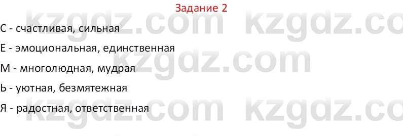 Самопознание Карабутова А.А. 5 класс 2017 Задание 2