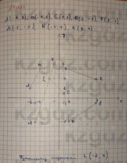 Математика Абылкасымова 6 класс 2018 Упражнение 1121