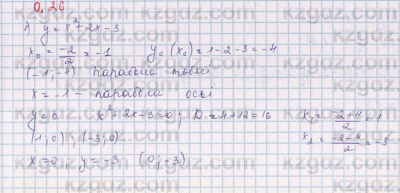 Алгебра Шыныбеков 9 класс 2019 Упражнение 0.26