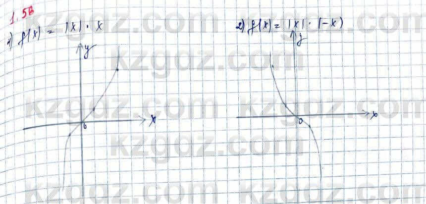 Алгебра Шыныбеков 10 ЕМН класс 2019 Упражнение 1.56