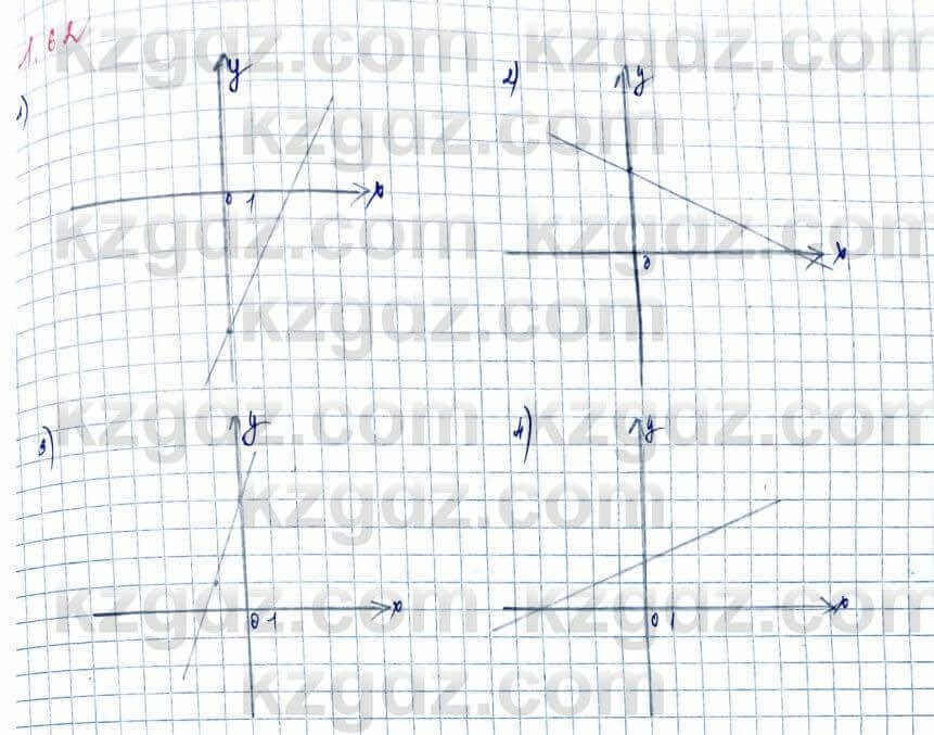 Алгебра Шыныбеков 10 ЕМН класс 2019 Упражнение 1.62