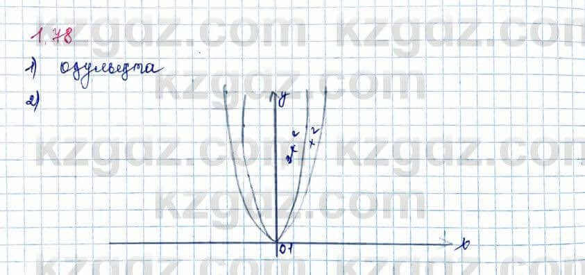 Алгебра Шыныбеков 10 ЕМН класс 2019 Упражнение 1.78