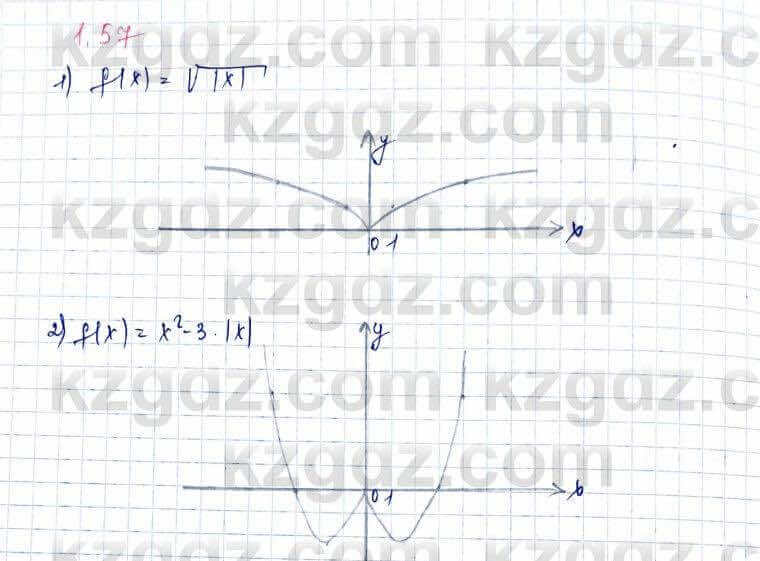 Алгебра Шыныбеков 10 ЕМН класс 2019 Упражнение 1.57