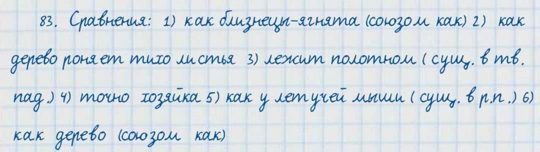 Русский язык и литература Жанпейс 7 класс 2017 Упражнение 83