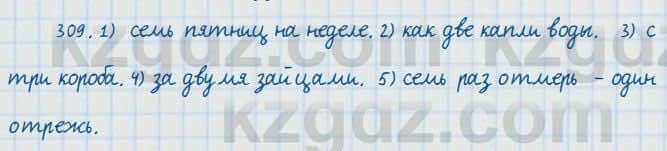 Русский язык и литература Жанпейс 7 класс 2017 Упражнение 309