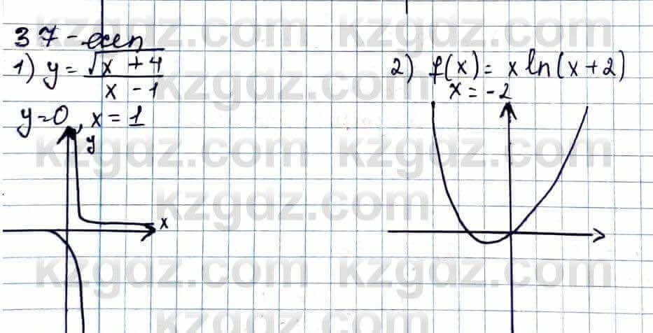 Алгебра Абылкасымова 11 ЕМН класс 2020 Итоговое повторение 37