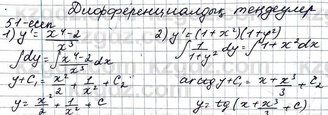 Алгебра Абылкасымова 11 ЕМН класс 2020 Итоговое повторение 51