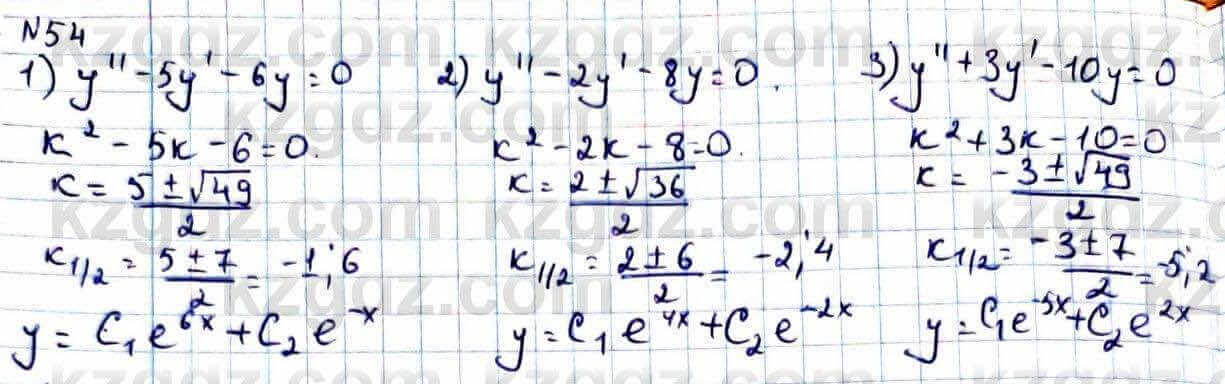 Алгебра Абылкасымова 11 ЕМН класс 2020 Итоговое повторение 54