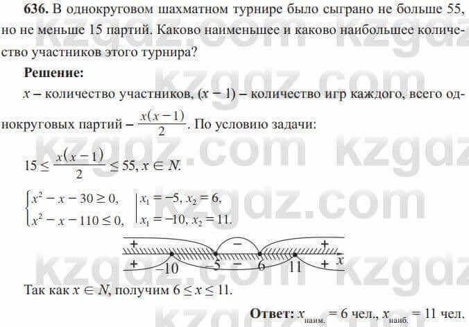 Алгебра Солтан 8 класс 2020 Упражнение 636